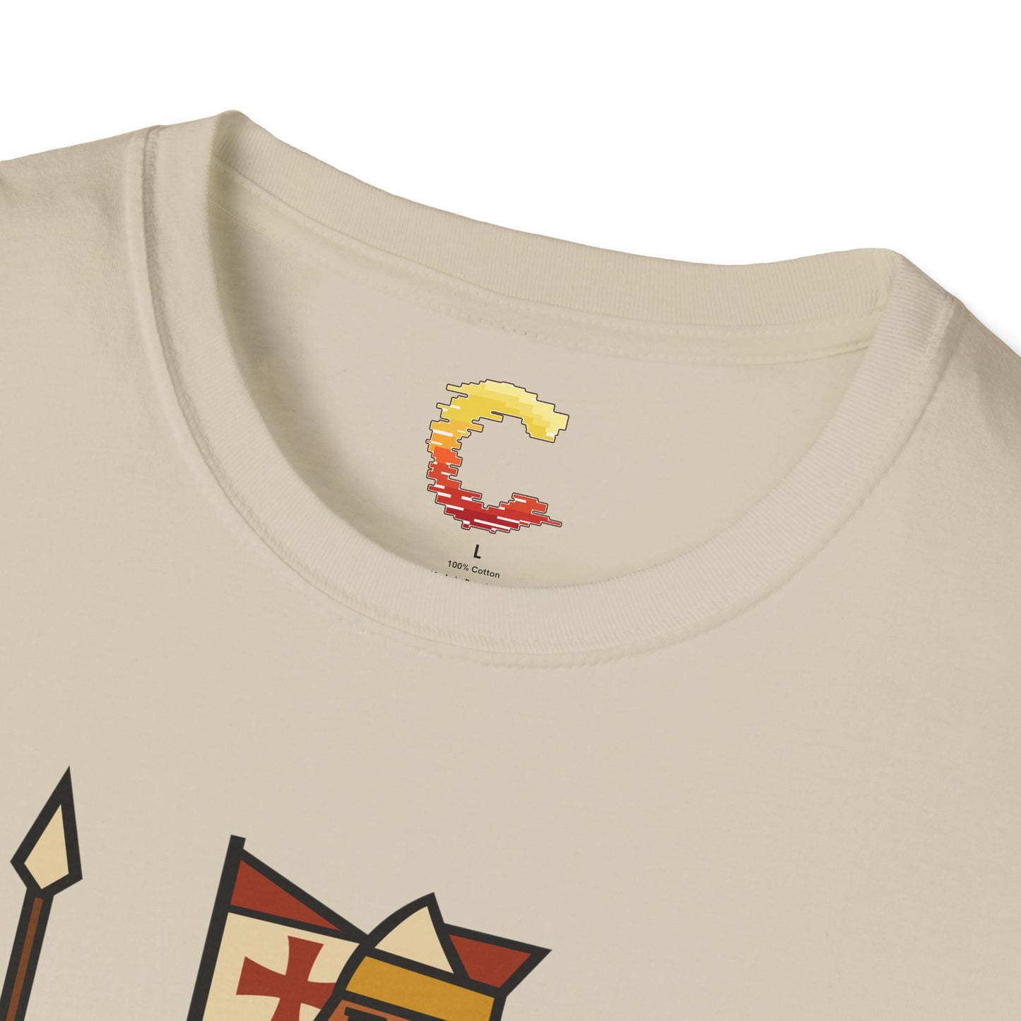Crusader King Tee – Playing Card Warrior of Faith - Medieval Graphic Tee