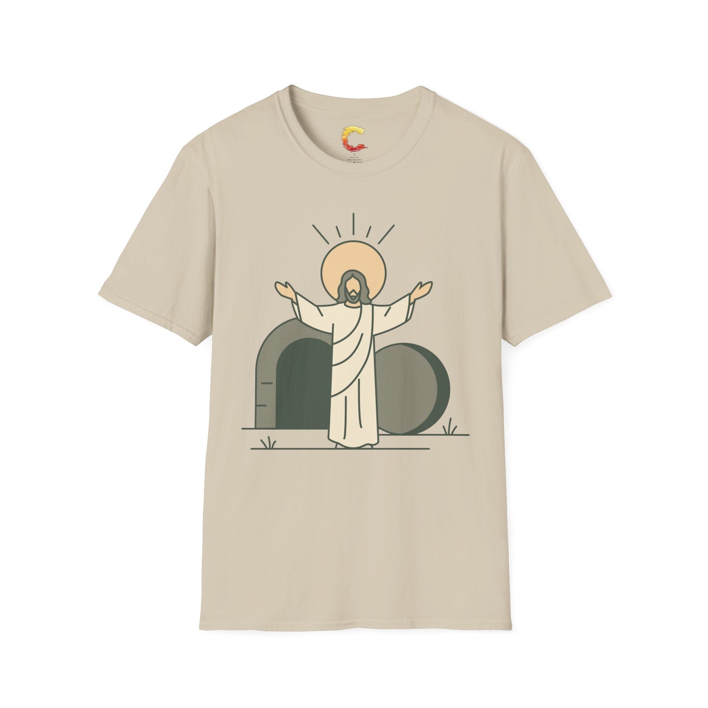 Minimalist Resurrection of Christ Illustration