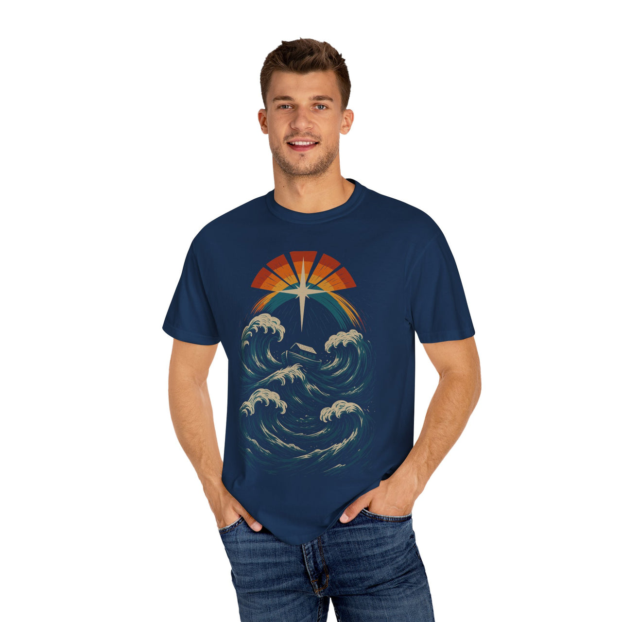 Covenant Kept Noah’s Ark Floodwaters Christian Tee Faith-Based Inspiration