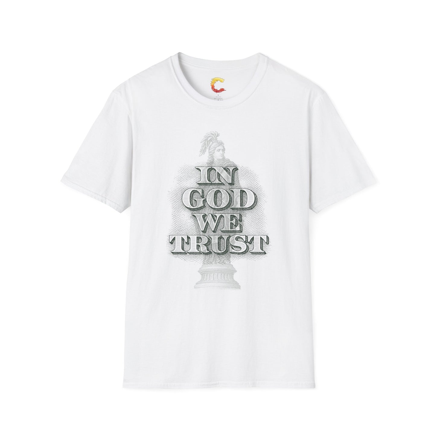 Unisex T-Shirt with 'In God We Trust' Design, Faith-Based Shirt, Casual Religious Tee, Gift for Christians, Inspirational Apparel