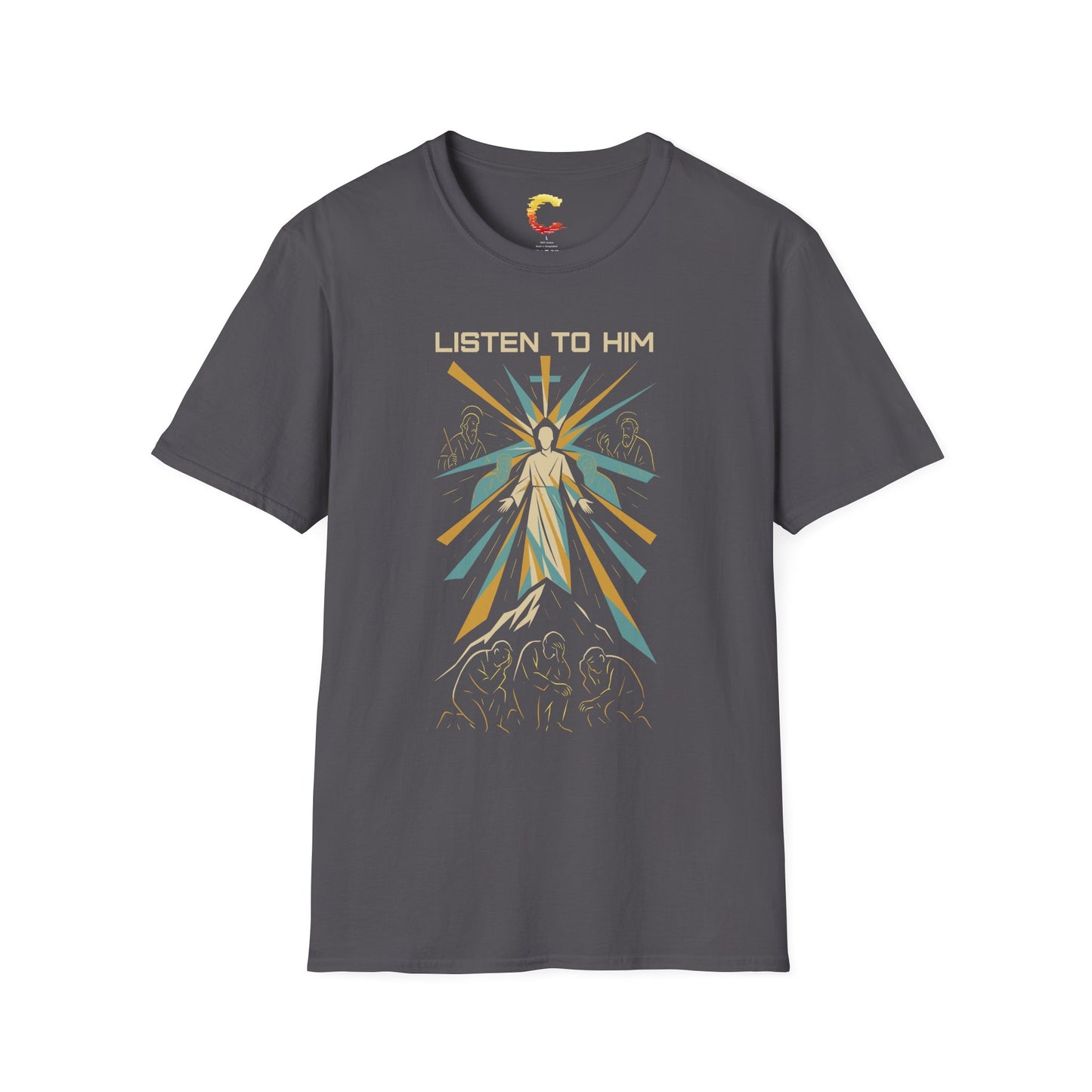 Listen to Him - Transfiguration T-Shirt (Matthew 17:5)