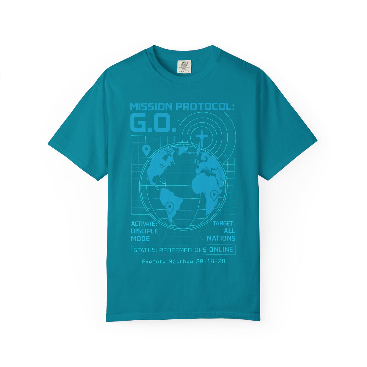Mission Protocol GO Christian Graphic T-Shirt