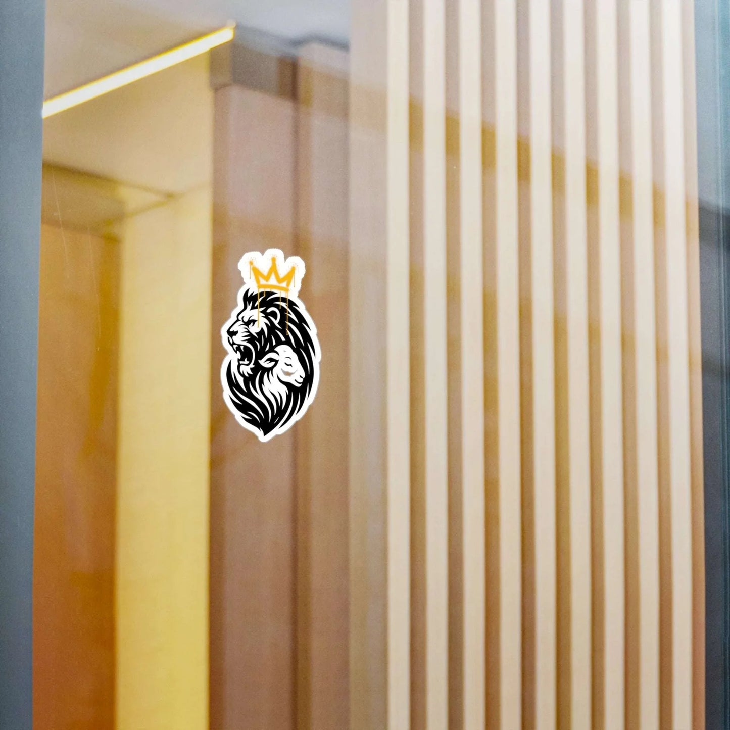 Tribal Lion and Lamb Vinyl Decals - Ctrl Alt Believe
