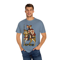 Crusader King Medieval Warrior Christian Graphic Tee