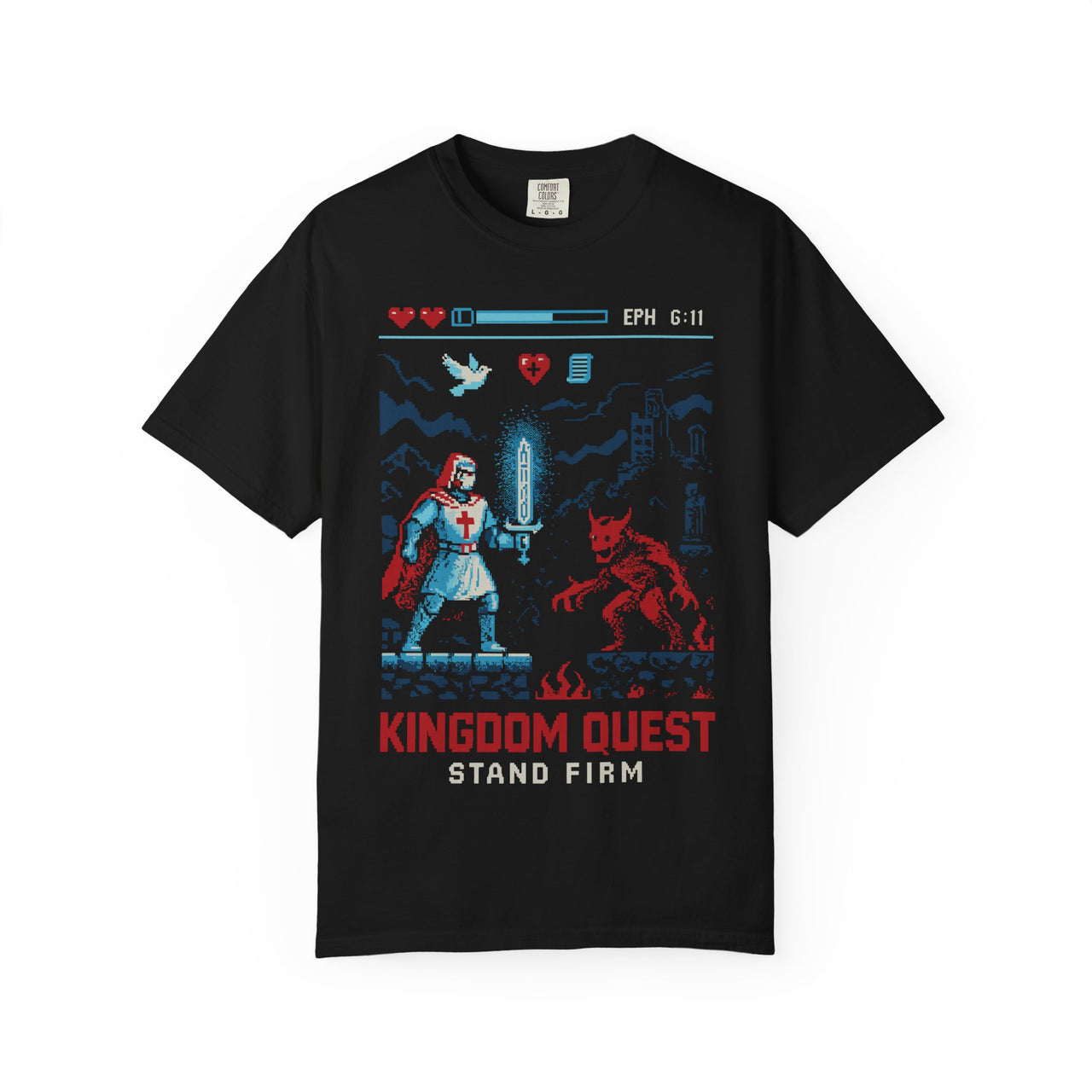 Kingdom Quest Stand Firm Christian Graphic T-Shirt