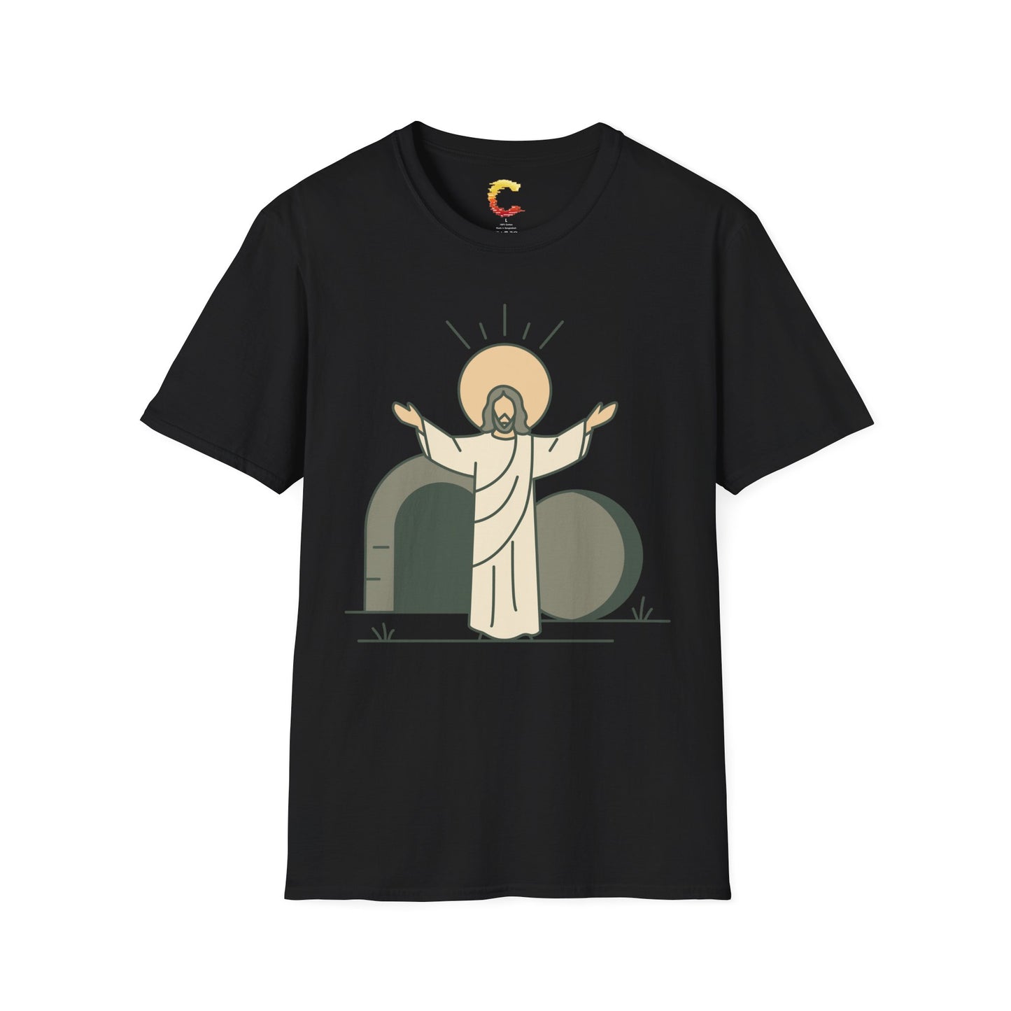 Minimalist Resurrection of Christ Illustration