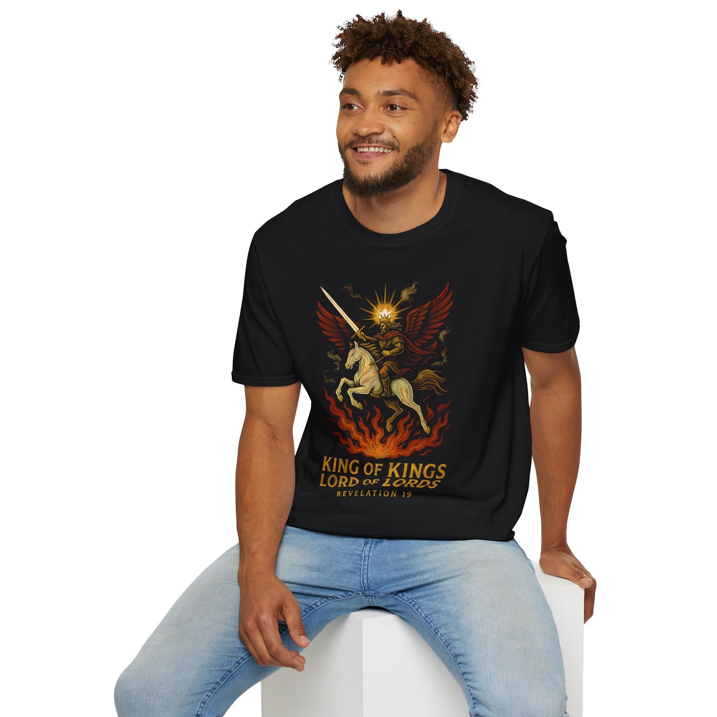 King of Kings – Rider on the White Horse (Revelation 19) Christian T-Shirt