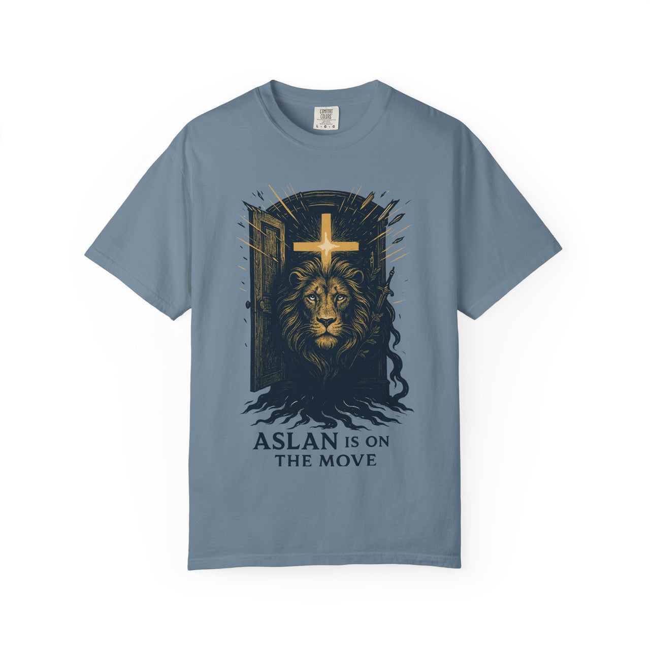 Roar Beyond the Door Aslan Christian Graphic T-Shirt