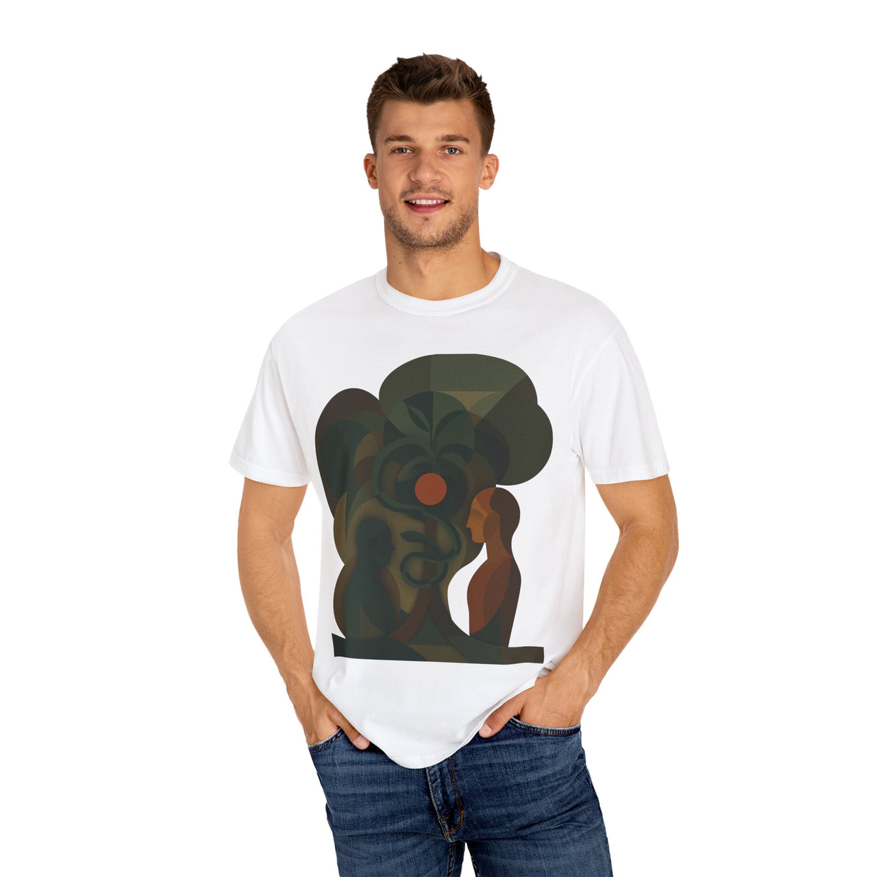 Fall Genesis 3 Abstract Christian Graphic T-Shirt