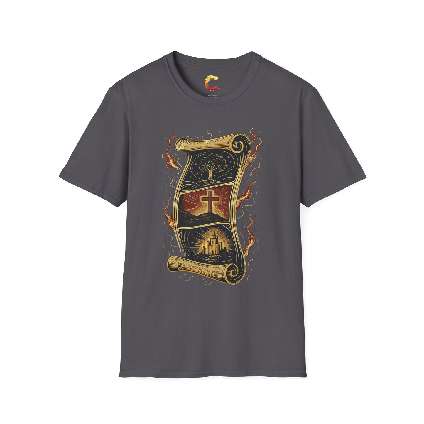"The Scroll Still Unfolds" – Epic Biblical Saga Tee