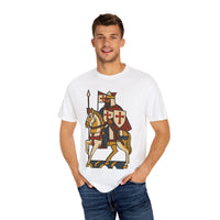 Crusader King Medieval Warrior Christian Graphic Tee