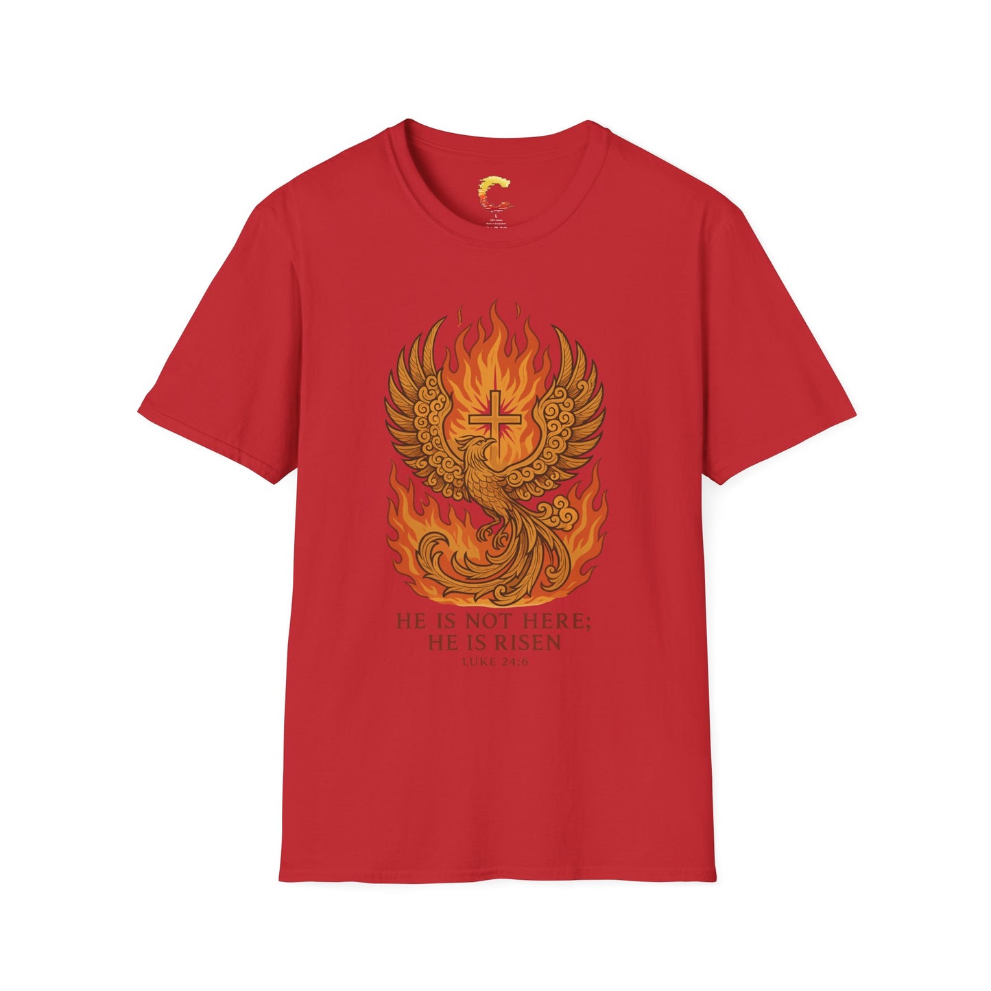 Spiritual Phoenix T-Shirt, Inspirational Tee, Faith-Based Apparel, Easter Gift, Unisex Casual Wear