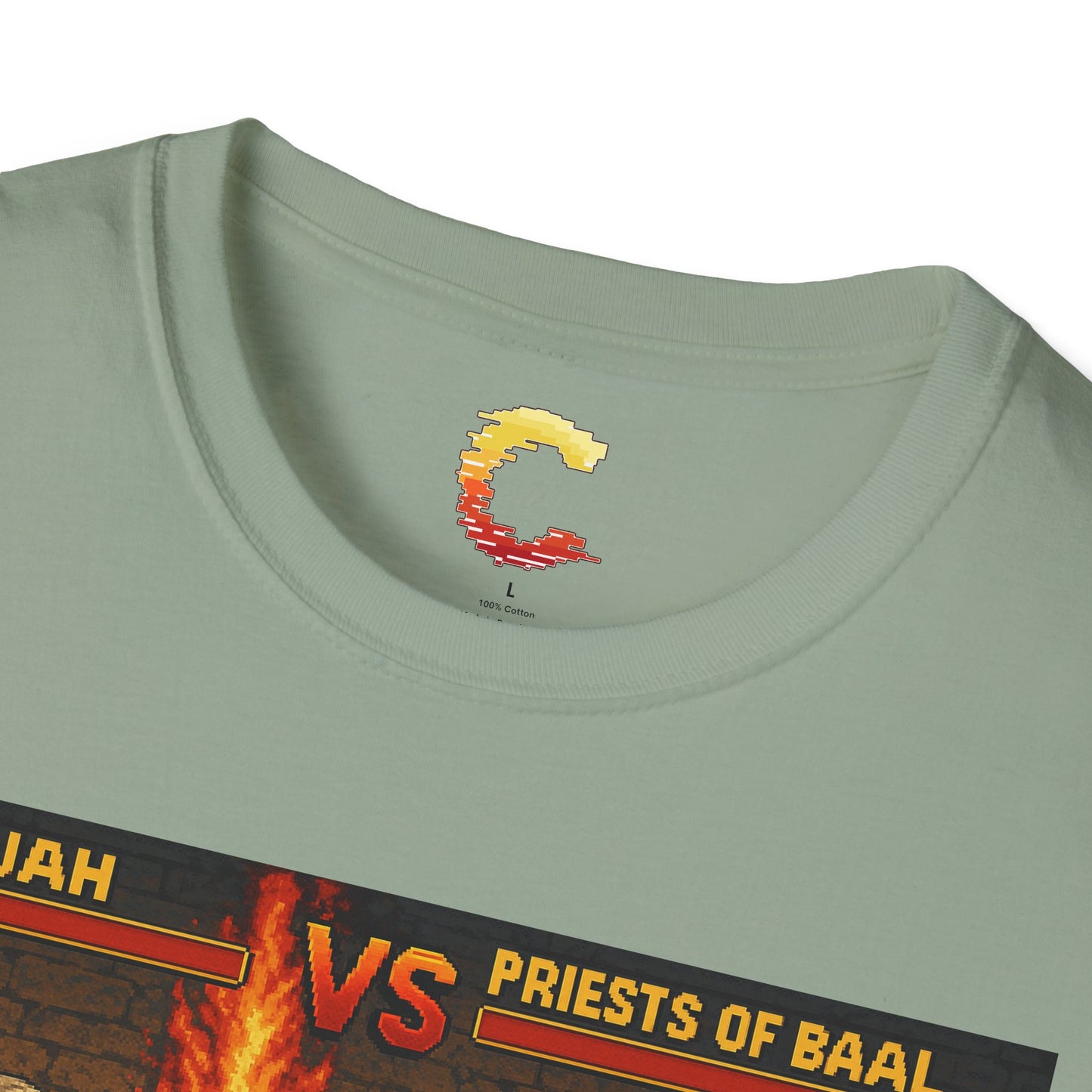 Elijah vs. Baal Fighters – Retro Showdown Tee