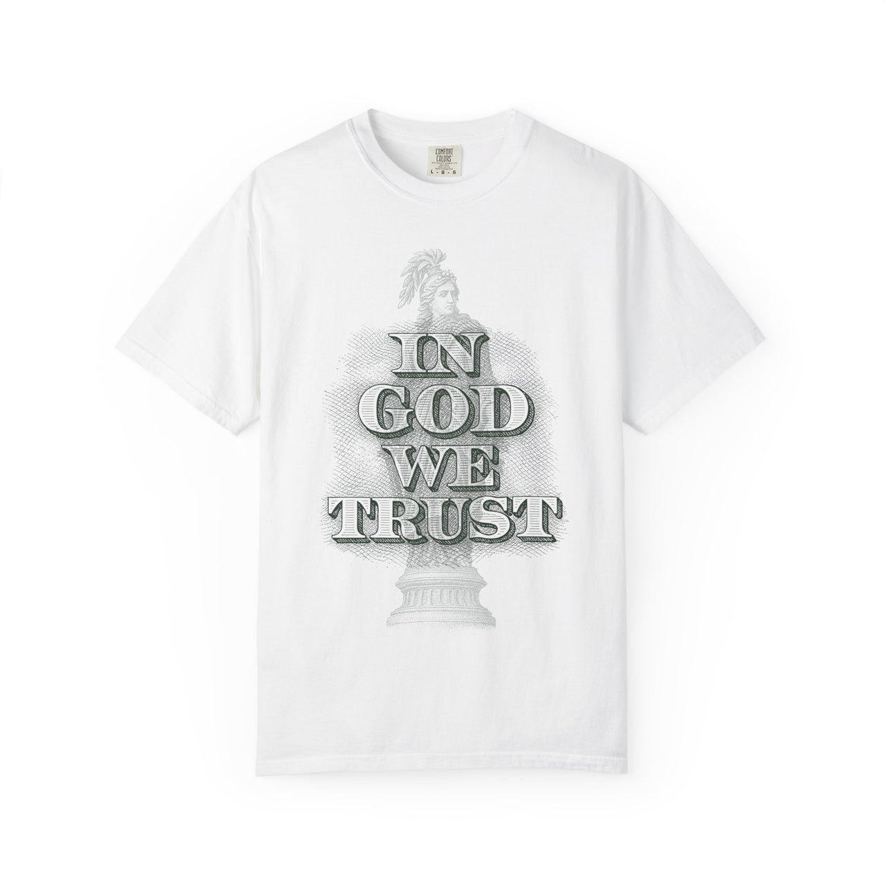 In God We Trust Christian Faith Graphic Short Sleeve T-Shirt Inspirational Tee