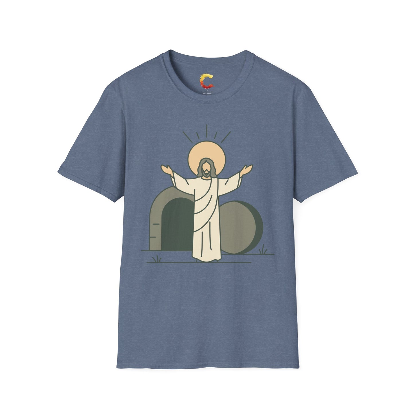 Minimalist Resurrection of Christ Illustration