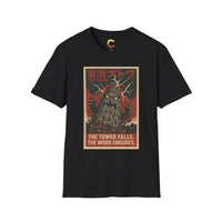 Fallen Tower Babel Kaiju Christian Graphic Tee - Ctrl Alt Believe