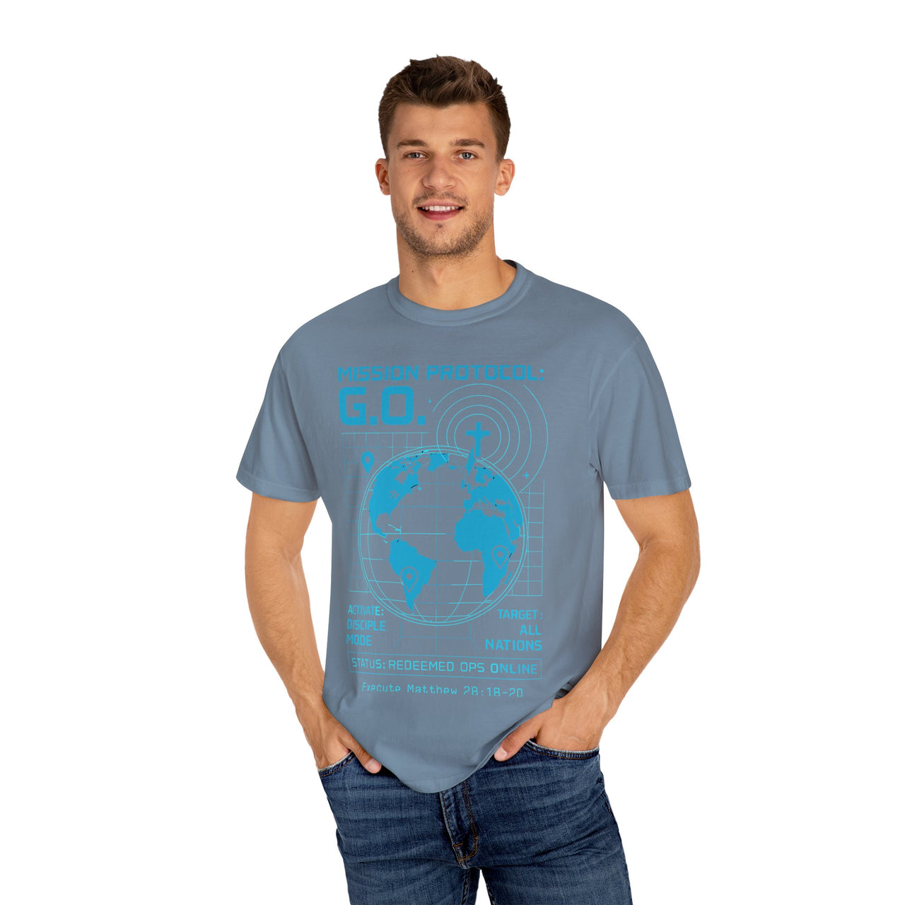Mission Protocol GO Christian Graphic T-Shirt