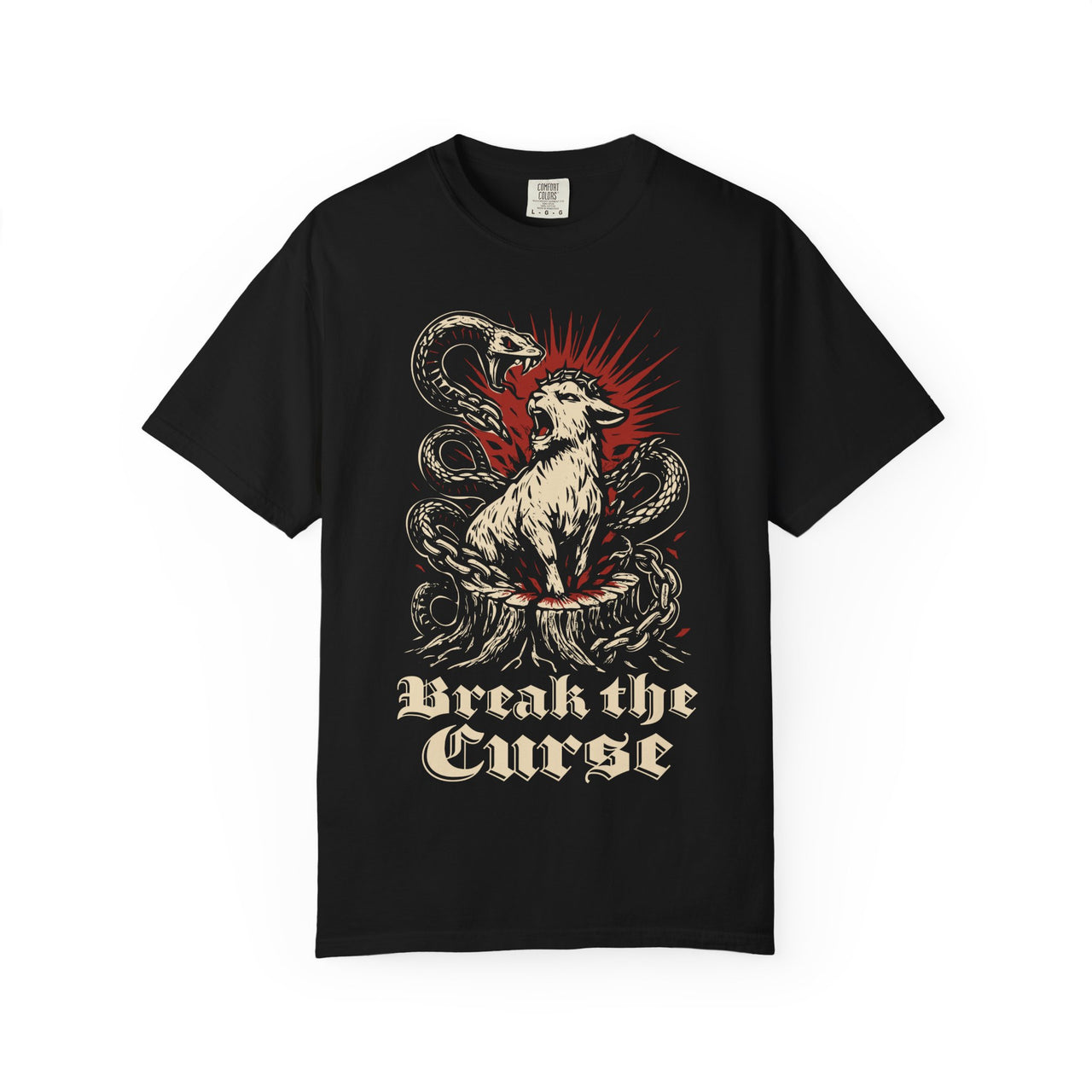 Break the Curse Roaring Lamb Christian Graphic Tee