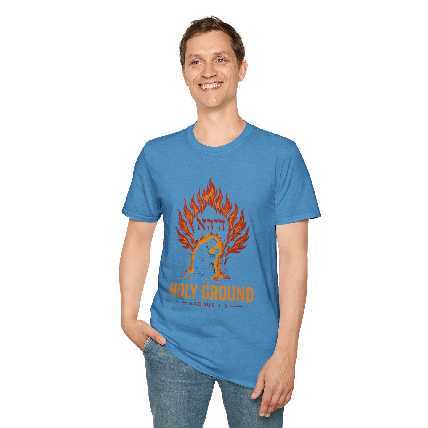 Holy Ground – Burning Bush T-Shirt (Exodus 3:5)