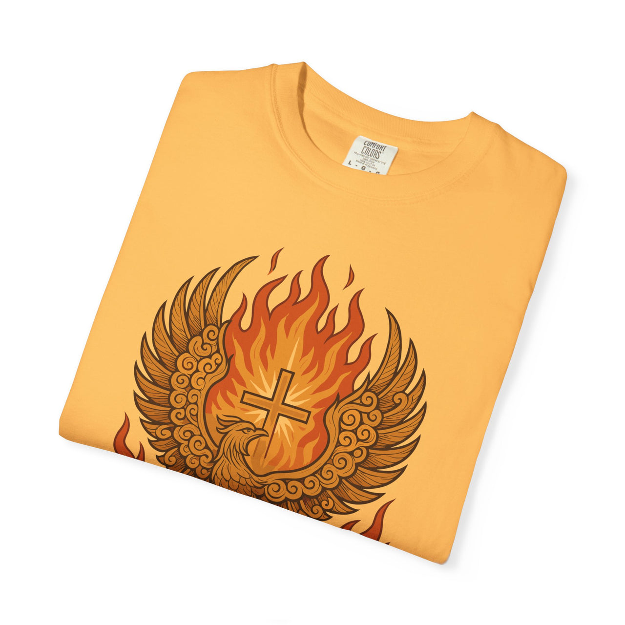Phoenix Risen Jesus Christian Easter Inspirational Faith Graphic Tee Shirt