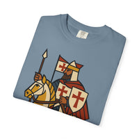 Crusader King Medieval Warrior Christian Graphic Tee