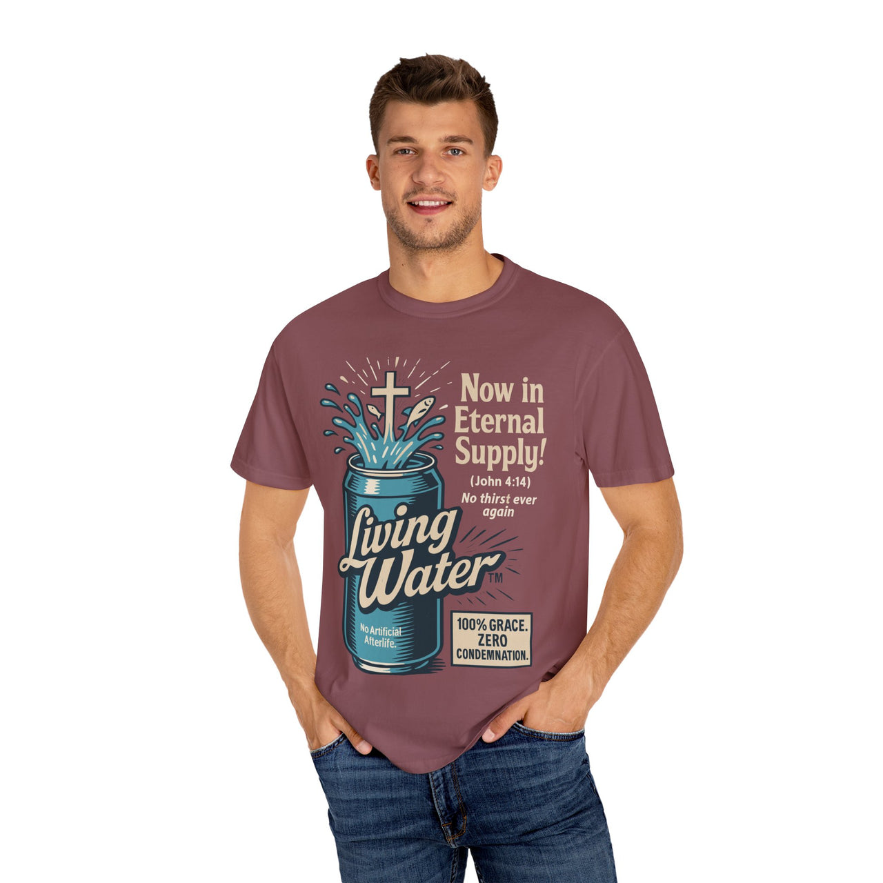 Living Water Eternal Supply Christian Graphic Tee