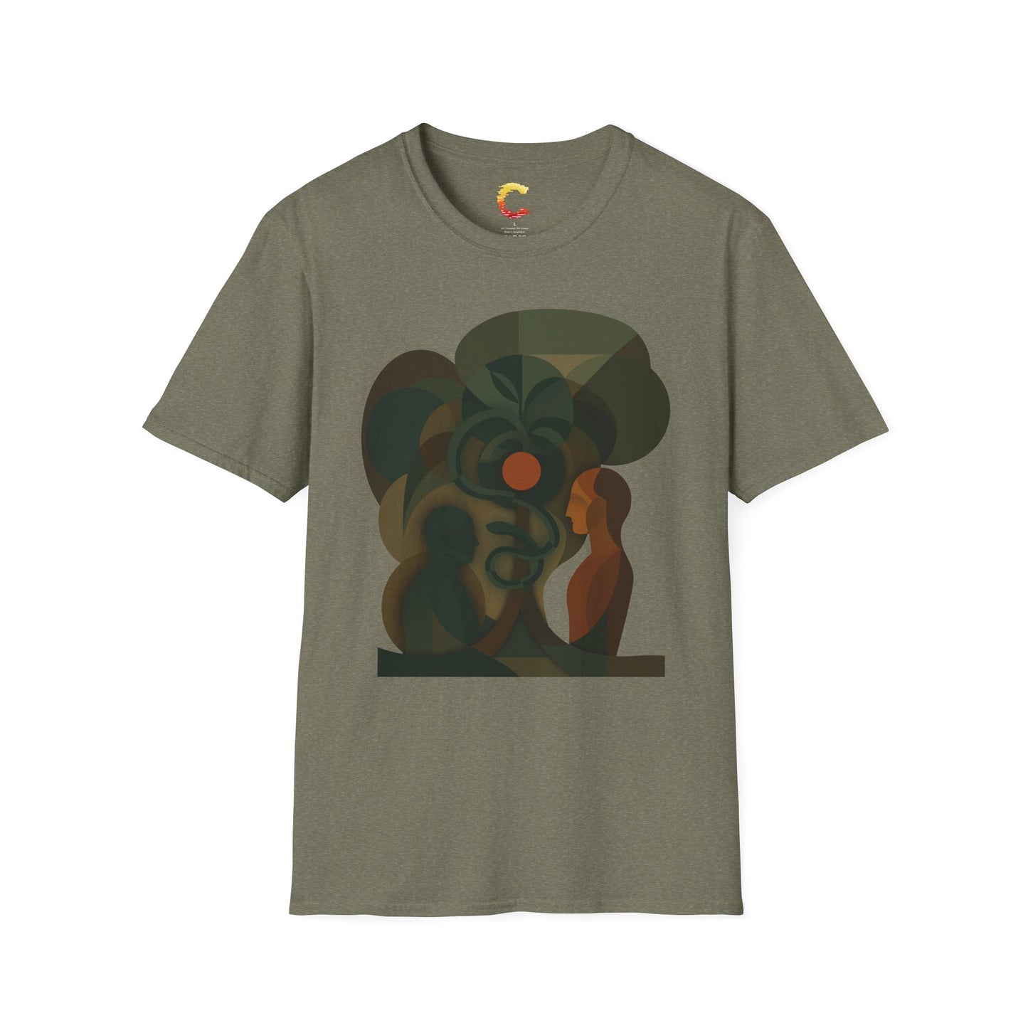 The Fall – Genesis 3 Abstract Tee | Christian Graphic Tee