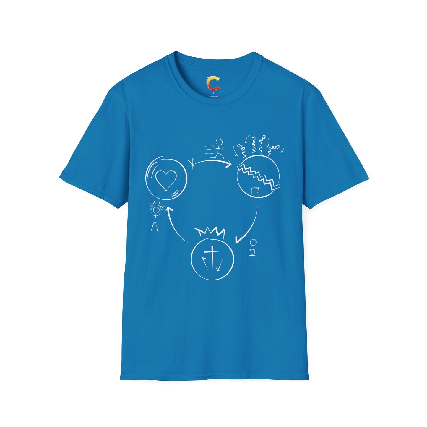 Three Circles Evangelism T-Shirt – Share the Gospel in Style