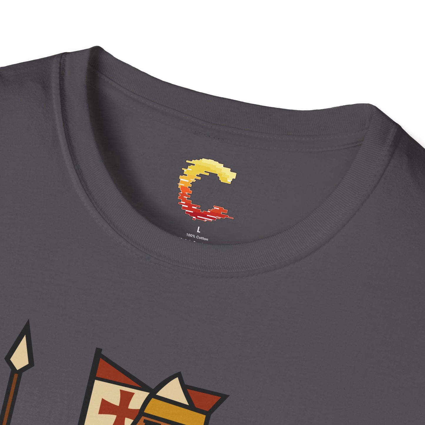 Crusader King Tee – Playing Card Warrior of Faith - Medieval Graphic Tee