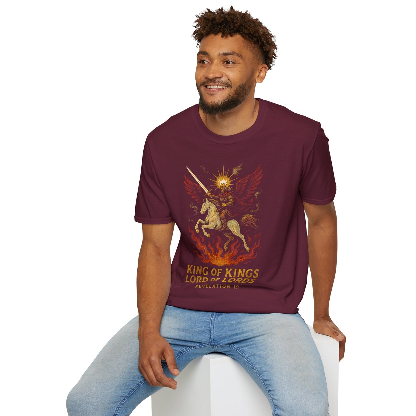 King of Kings – Rider on the White Horse (Revelation 19) Christian T-Shirt