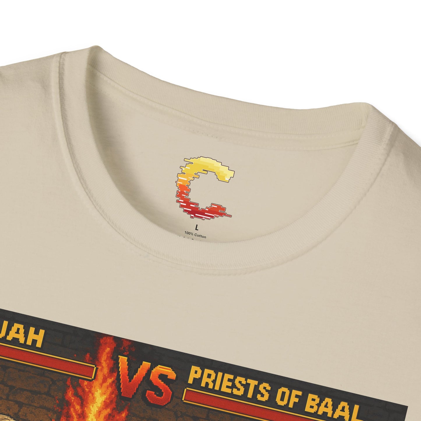 Elijah vs. Baal Fighters – Retro Showdown Tee