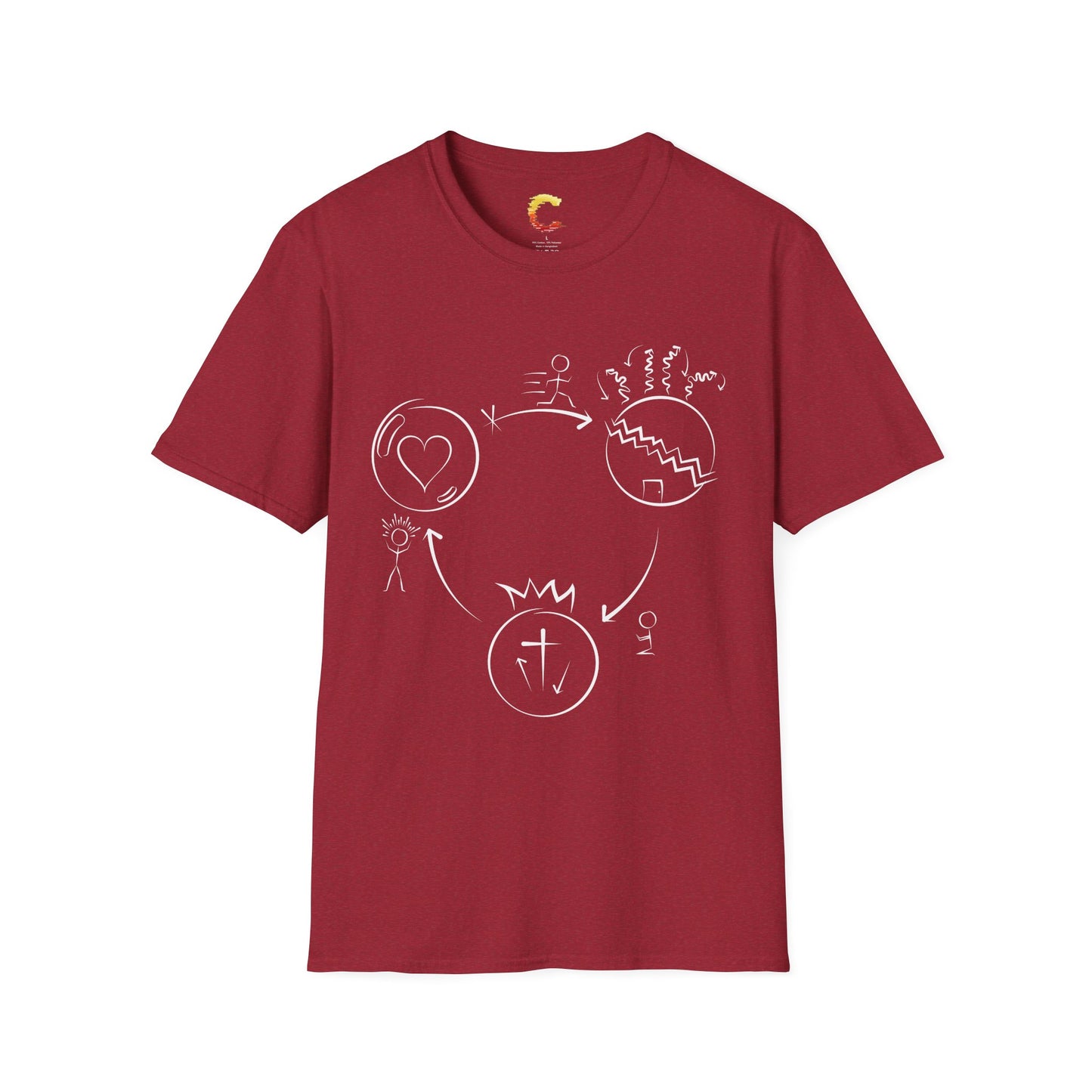 Three Circles Evangelism T-Shirt – Share the Gospel in Style