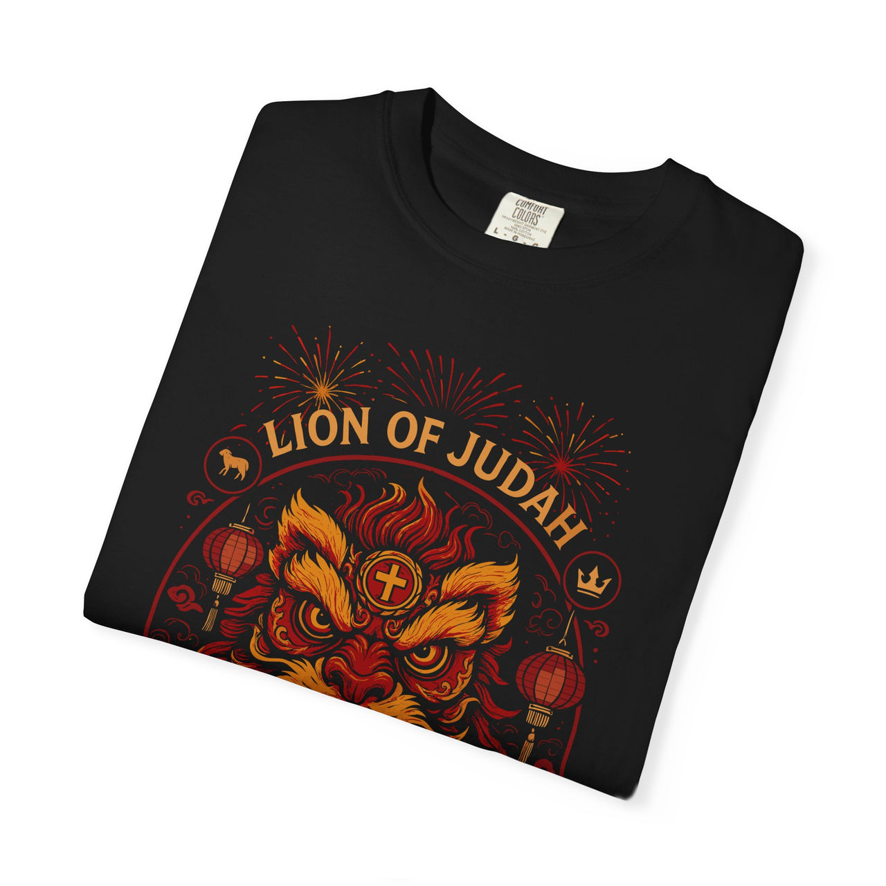 Lion of Judah Christian Graphic T-Shirt Religious Faith Inspirational Gospel Apparel