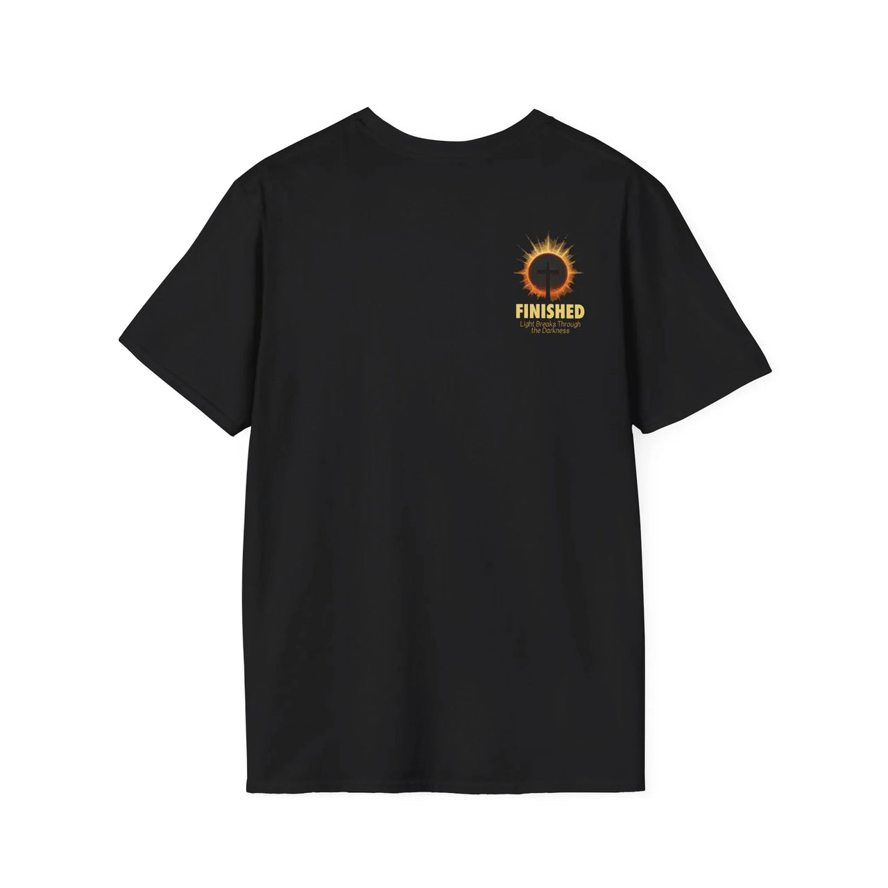 Finished Crucifixion Eclipse Christian Tee - Ctrl Alt Believe