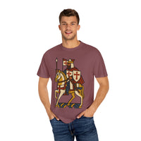 Crusader King Medieval Warrior Christian Graphic Tee