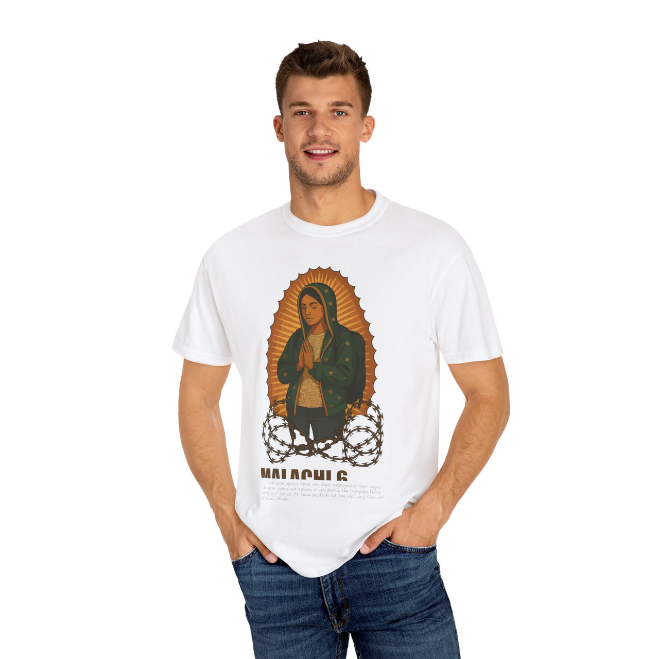 Virgin of Guadalupe - Our Lady of the Journey Christian T-Shirt