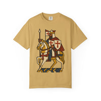 Crusader King Medieval Warrior Christian Graphic Tee