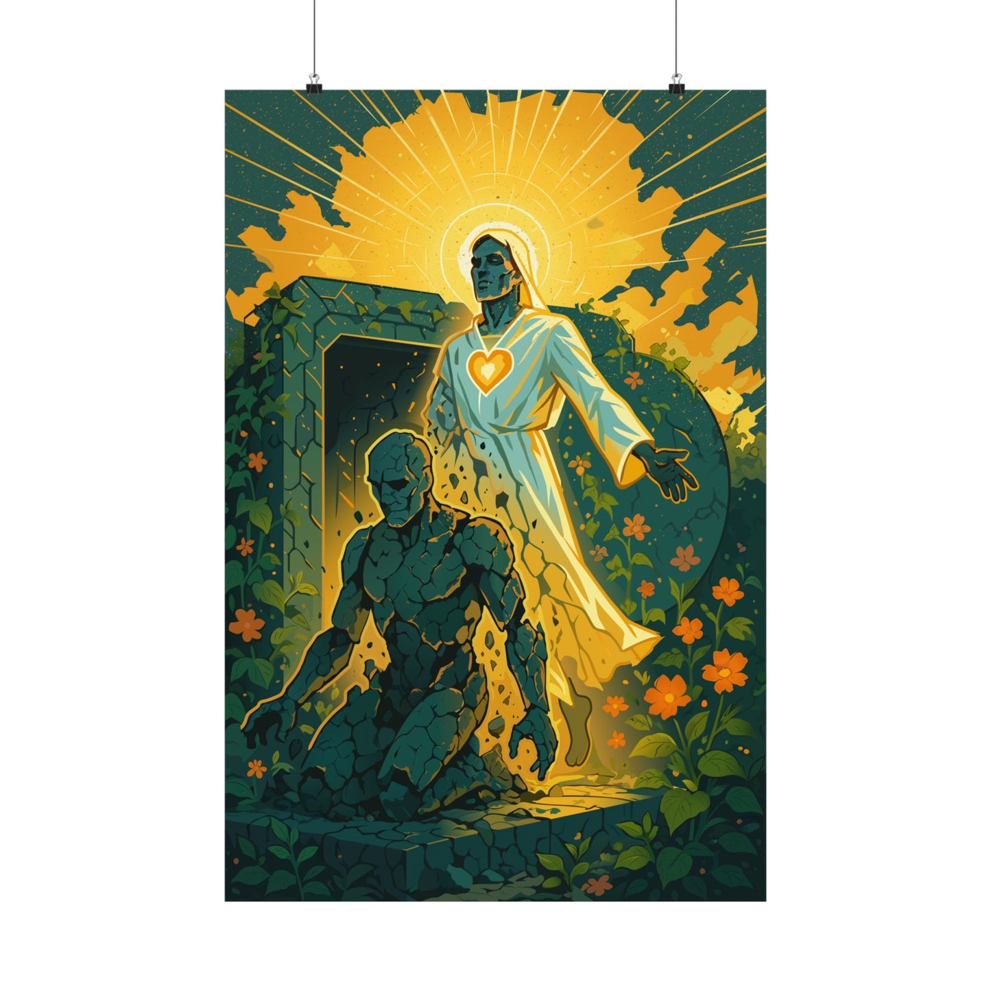 Motivational Awakening Art Print | Matte Vertical Poster for Home