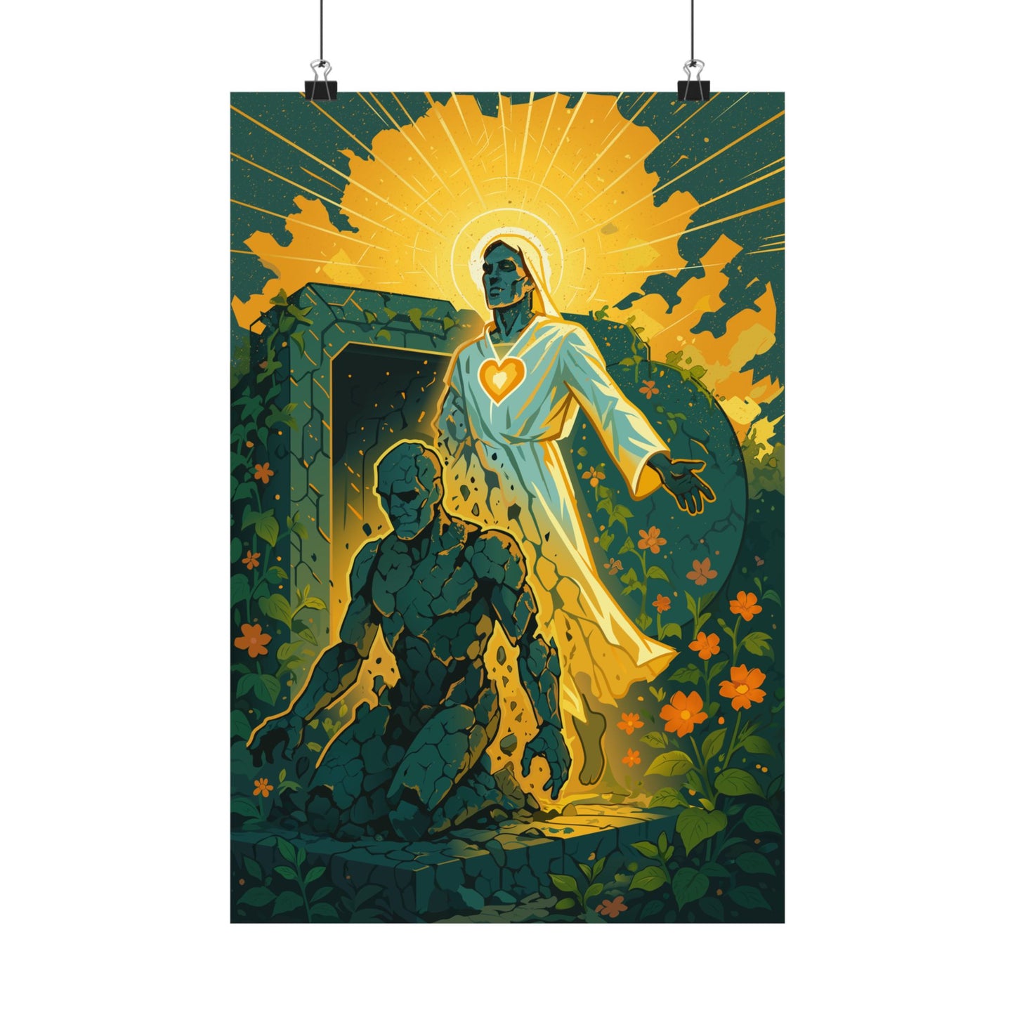 Motivational Awakening Art Print | Matte Vertical Poster for Home