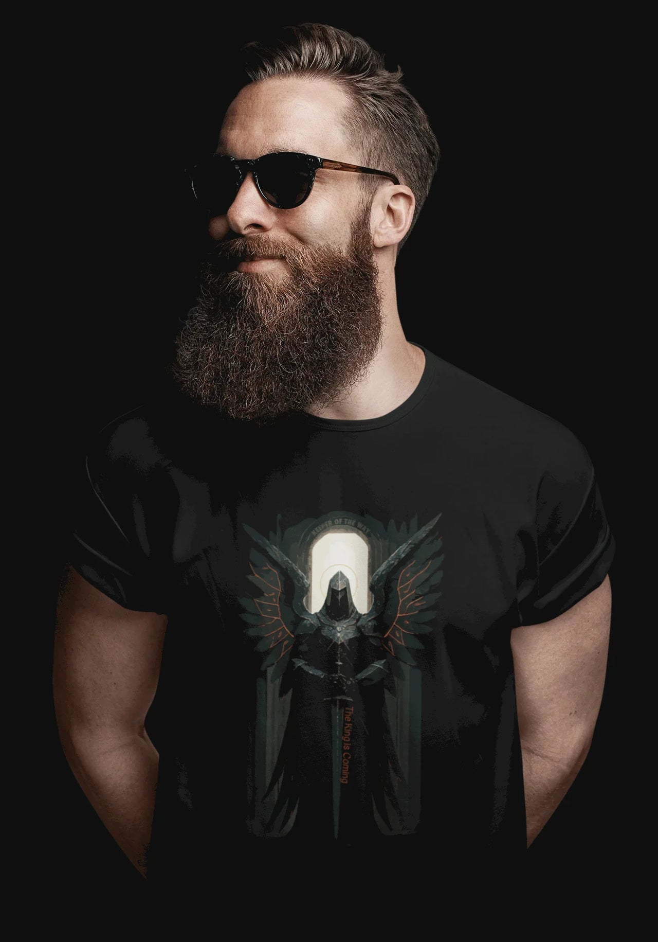 Keeper of the Way Angel at the Gate Christian Tee - Ctrl Alt Believe