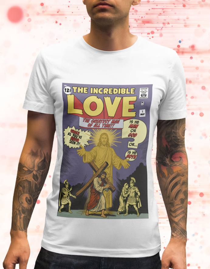 The Incredible Love - Silver Age Comic Christian Tee