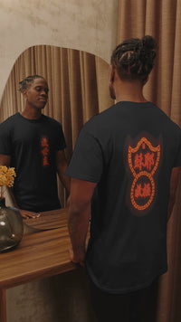 Neon Savior Chinese Christian Faith Graphic T-Shirt Religious Faith Apparel