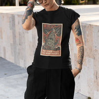 Fallen Tower Babel Women’s Kaiju Christian Graphic Tee - Ctrl Alt Believe