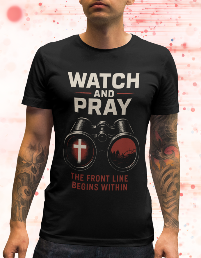 Watch and Pray Matthew 26:41 Christian Command Tee