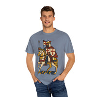 Crusader King Medieval Warrior Christian Graphic Tee