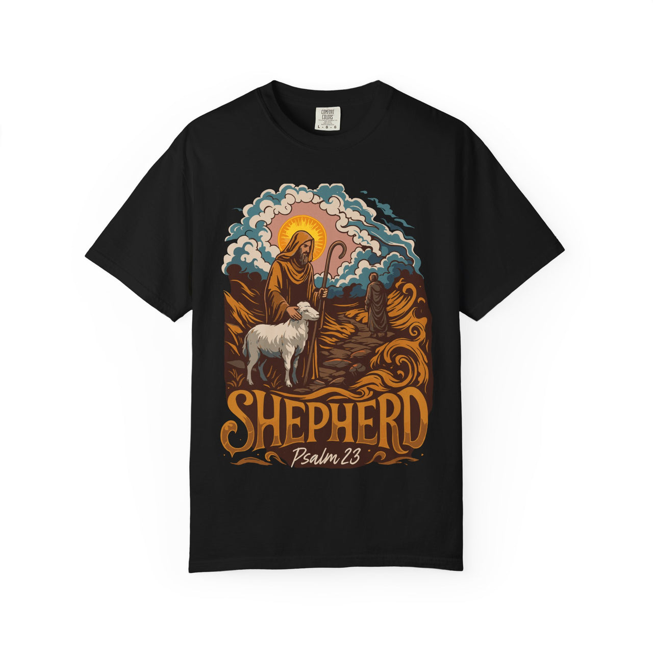 The Lord Is My Shepherd Psalm 23 Christian Faith Graphic T-Shirt Apparel