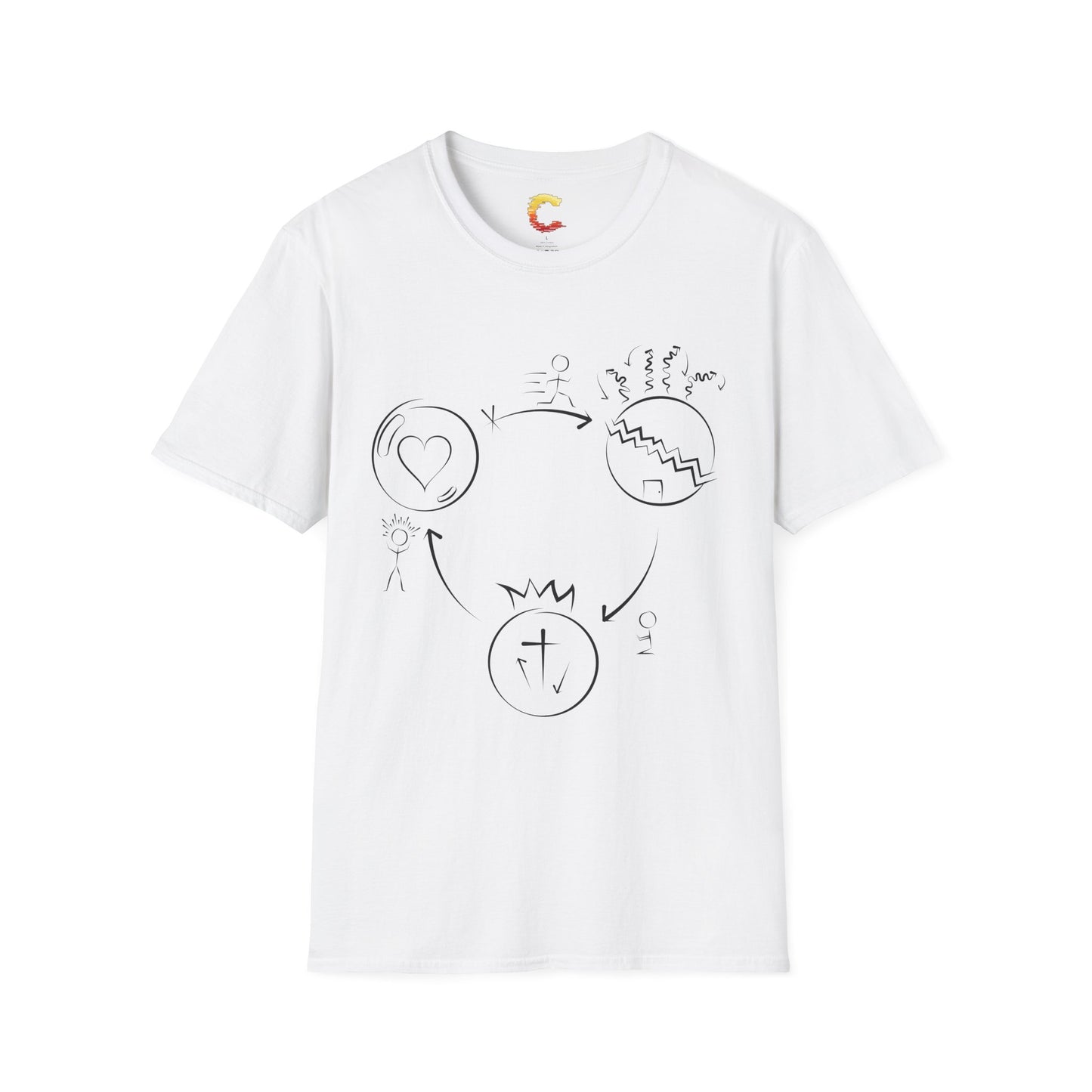 Three Circles Evangelism T-Shirt – Share the Gospel in Style