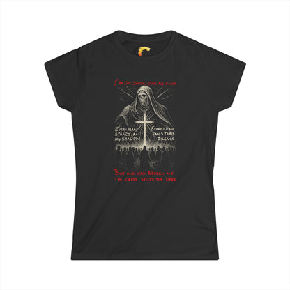 Gothic Women's Softstyle Tee, Halloween Shirt, Gothic Fashion, Casual Wear, Spooky Tee, Alternative Style