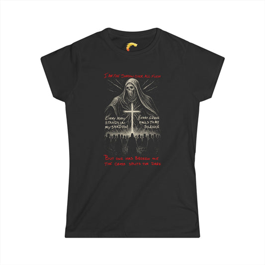 Gothic Women's Softstyle Tee, Halloween Shirt, Gothic Fashion, Casual Wear, Spooky Tee, Alternative Style