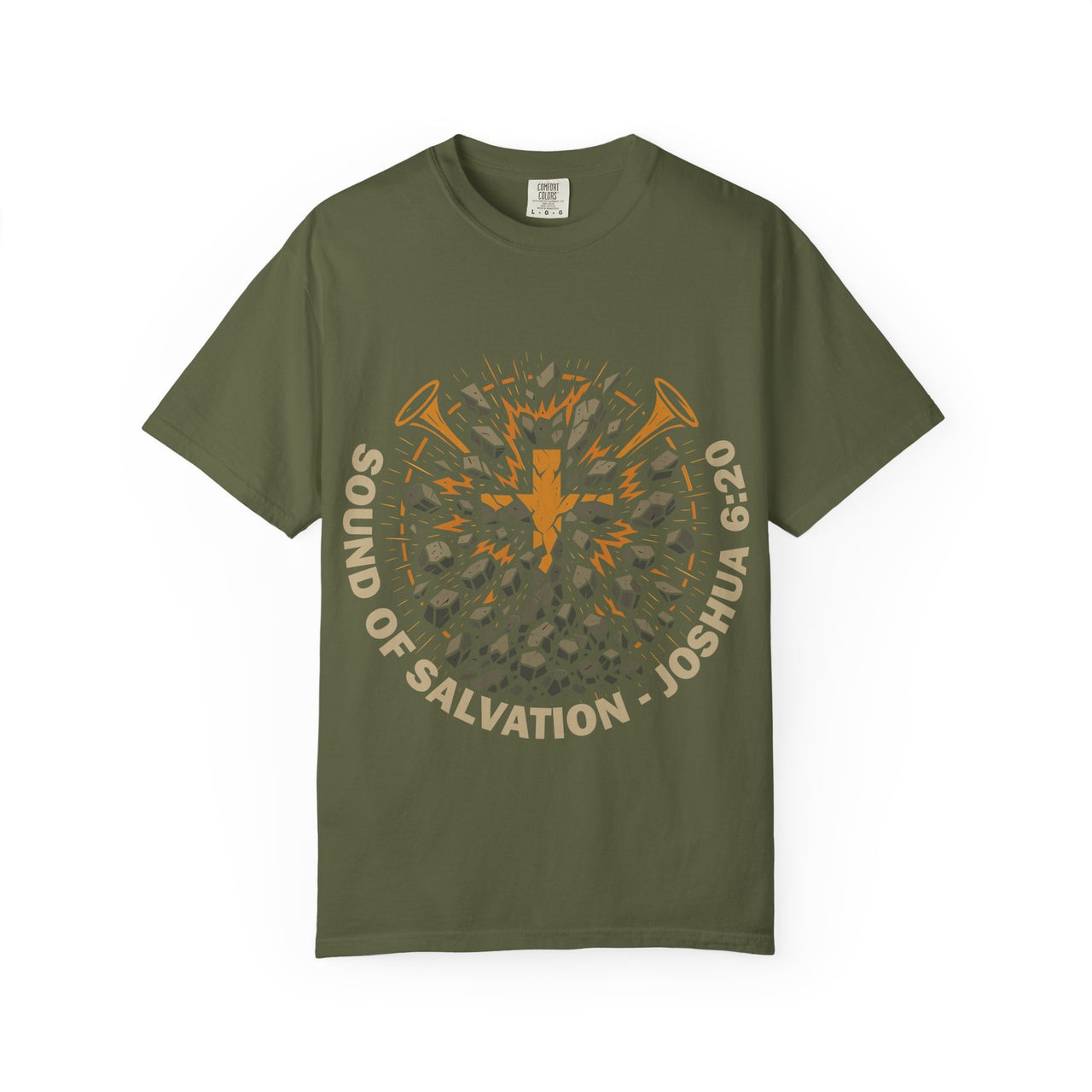 Sound of Salvation Joshua 6:20 Christian Graphic Tee